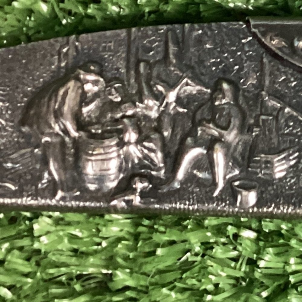 Antique Denmark Silverplate Compact Comb w/ Shell Case - Picture 10 of 14